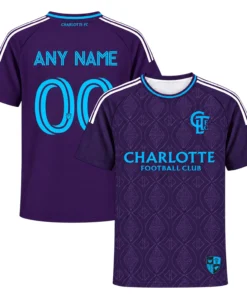 Charlotte FC Jersey Purple Custom Player Vibrant Fan Apparel