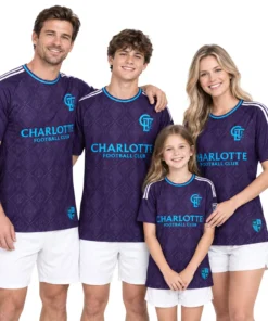 Charlotte FC Jersey Purple Custom Player Vibrant Fan Apparel