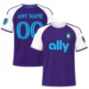 Charlotte FC Purple Jersey Custom Player Bold Style