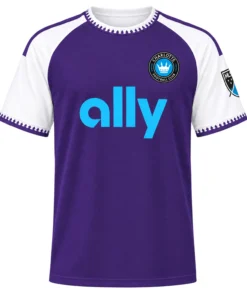 Charlotte FC Purple Jersey Custom Player Bold Style