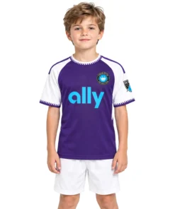 Charlotte FC Purple Jersey Custom Player Bold Style