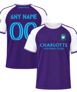 Charlotte FC Purple Jersey Custom Player Dynamic Fan Apparel