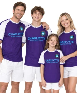 Charlotte FC Purple Jersey Custom Player Dynamic Fan Apparel