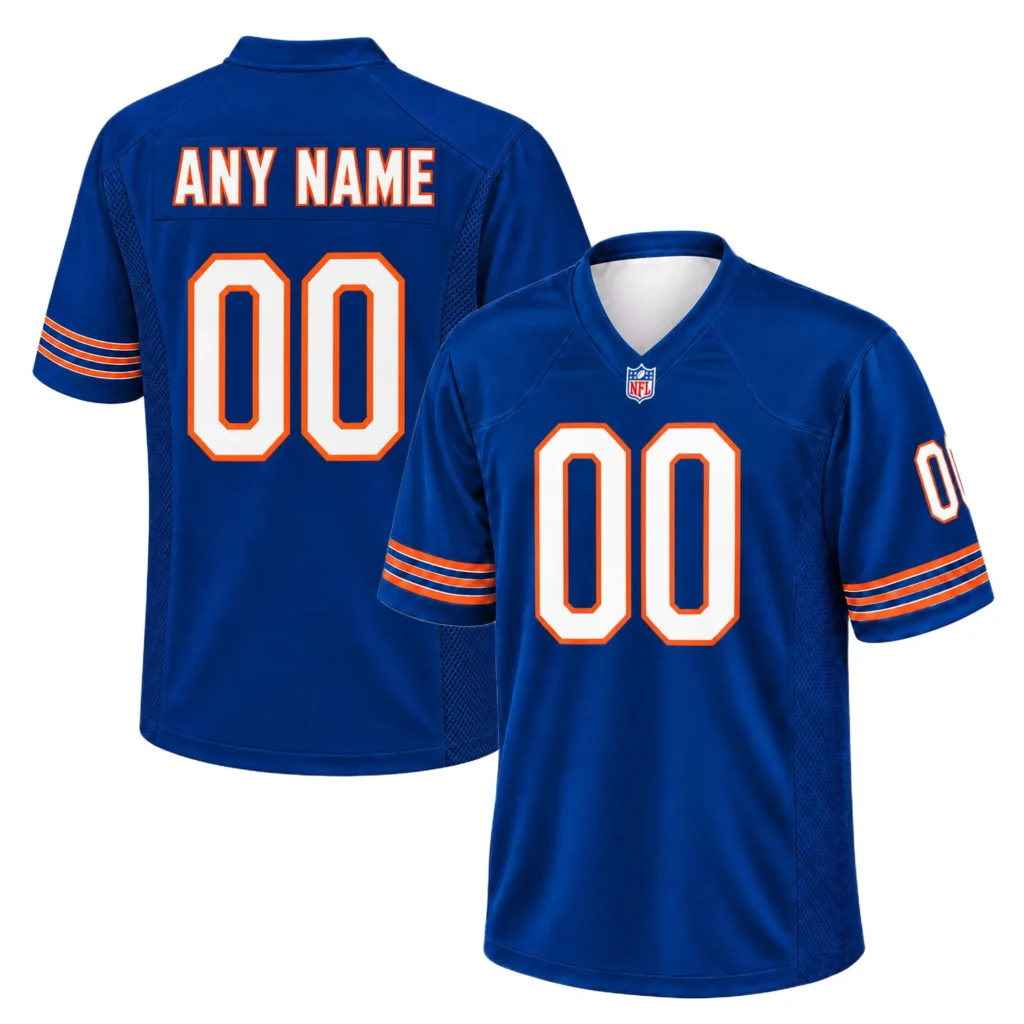 Chicago Bears Blue Jersey Custom Player Bold NFL Gear
