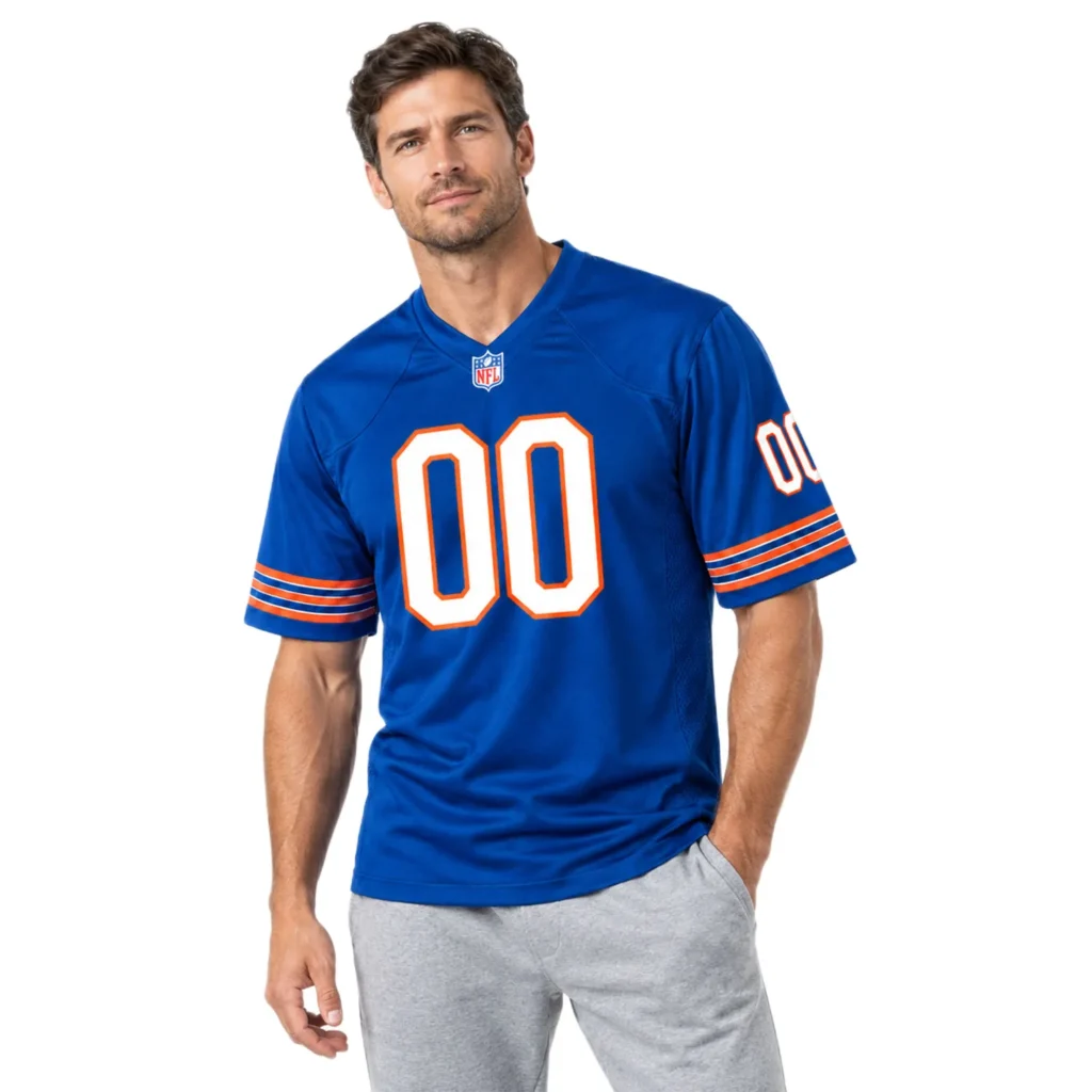 Chicago Bears Blue Jersey Custom Player Bold NFL Gear