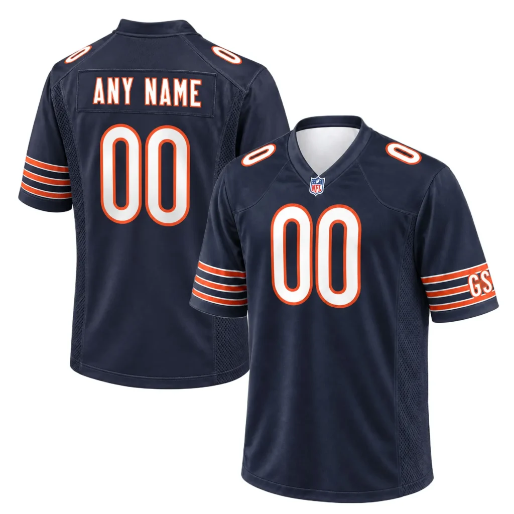 Chicago Bears Jersey Patch Elite Custom Name and Numbler