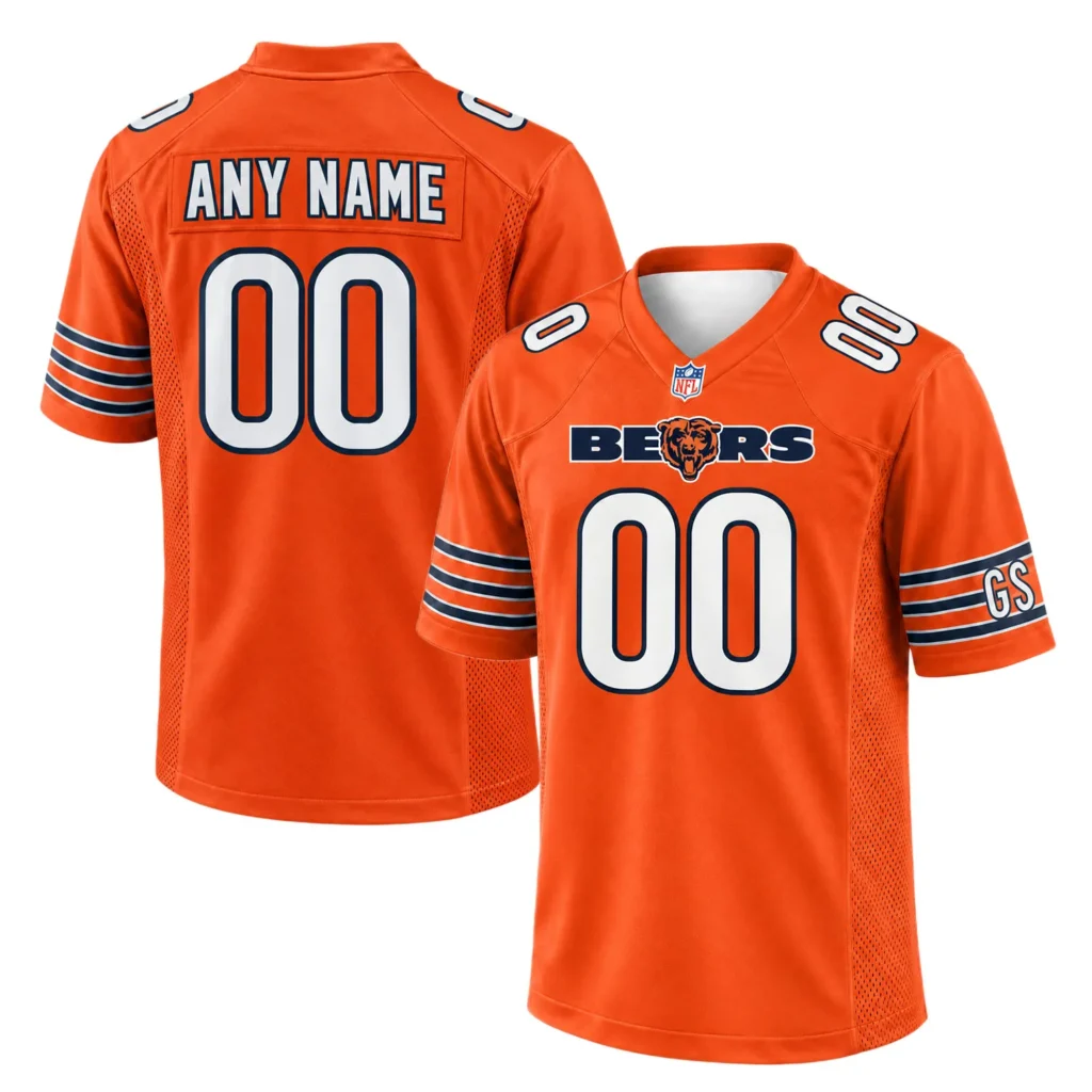 Chicago Bears Orange Football Mom Jersey – Custom Player Vibrant Style