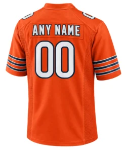Chicago Bears orange Jersey Custom Bold Fan Apparel