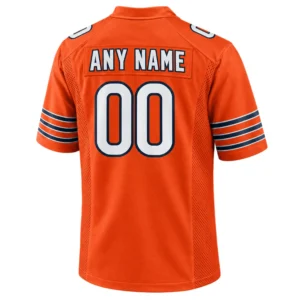 Chicago Bears orange Jersey Custom Bold Fan Apparel