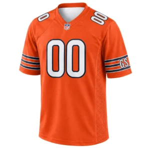 Chicago Bears orange Jersey Custom Bold Fan Apparel