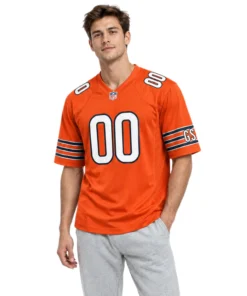 Chicago Bears orange Jersey Custom Bold Fan Apparel
