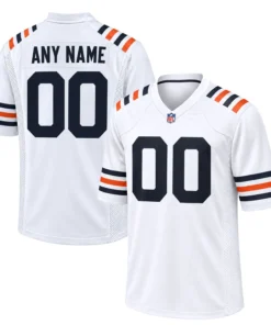 Chicago Bears White Alternate Jersey Custom Player Bold Fan Apparel