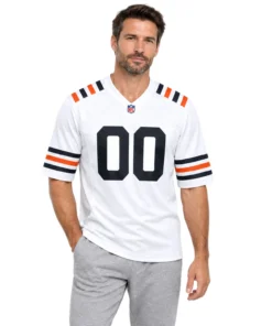 Chicago Bears White Alternate Jersey Custom Player Bold Fan Apparel