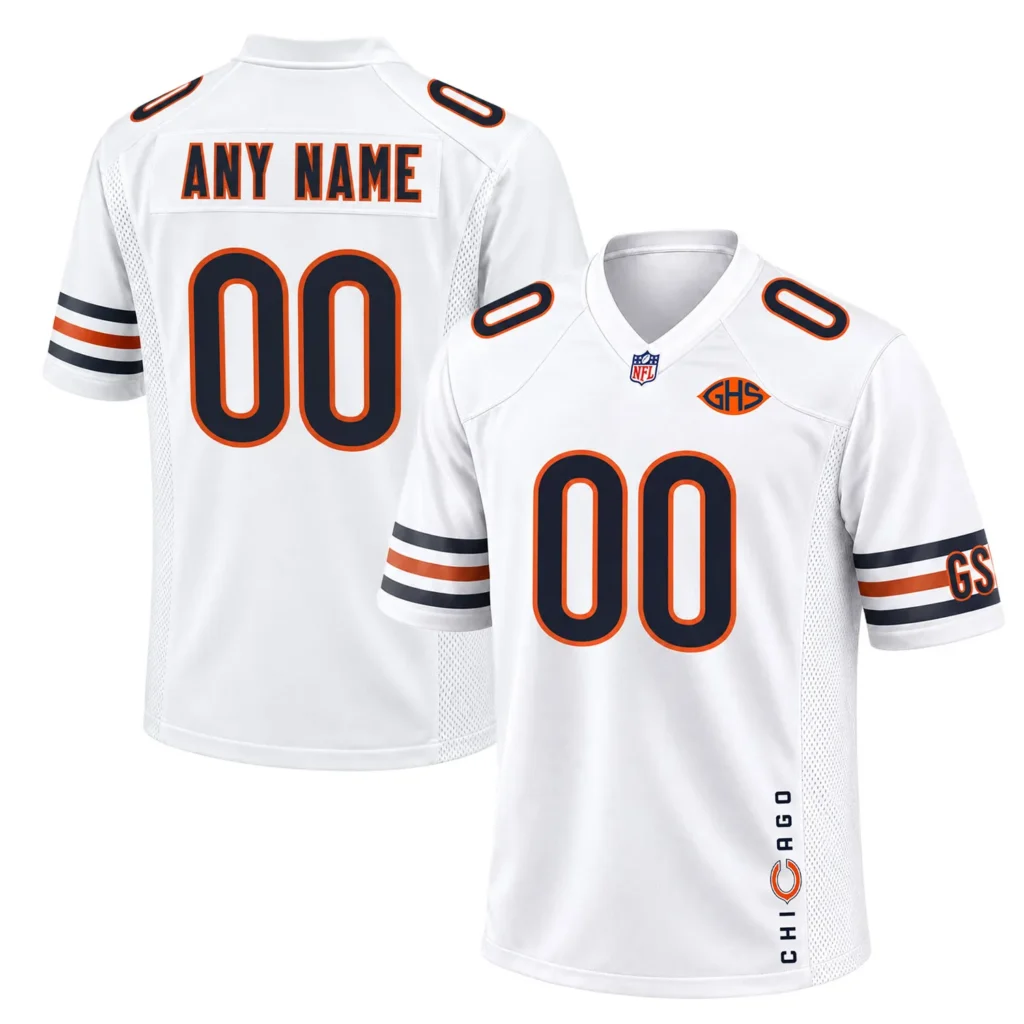 Chicago Bears White Jersey 2026 Popular Custom Name and Numbler Player