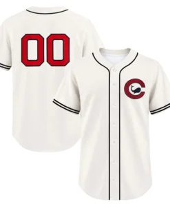 Chicago Cubs Cream Jersey Retro Bold Name and Number