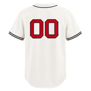 Chicago Cubs Cream Jersey Retro Bold Name and Number