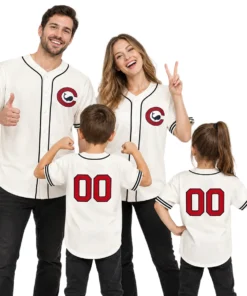 Chicago Cubs Cream Jersey Retro Bold Name and Number
