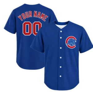 Chicago Cubs Royal Alternate Jersey Custom Elite Fan Gear