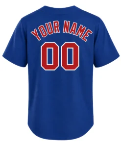 Chicago Cubs Royal Alternate Jersey Custom Elite Fan Gear