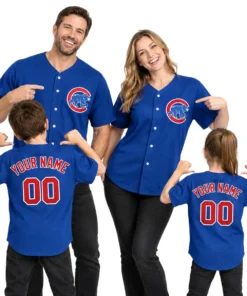 Chicago Cubs Royal Alternate Jersey Custom Elite Fan Gear
