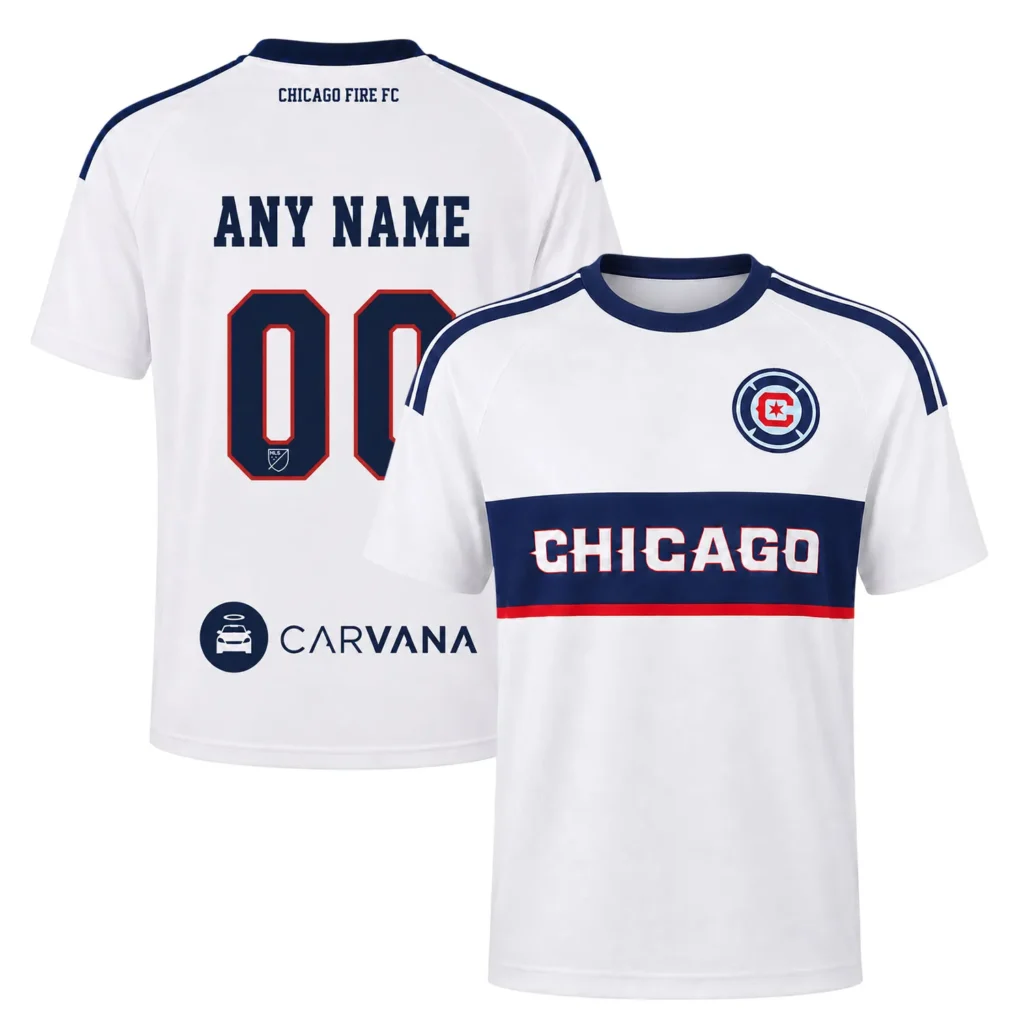 Chicago Fire Away Jersey 2026 Custom with Bold Team Crest