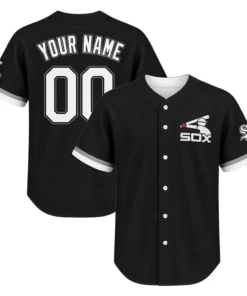 Chicago White Sox Black Jersey Vibrant Custom Style