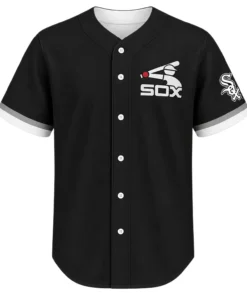 Chicago White Sox Black Jersey Vibrant Custom Style