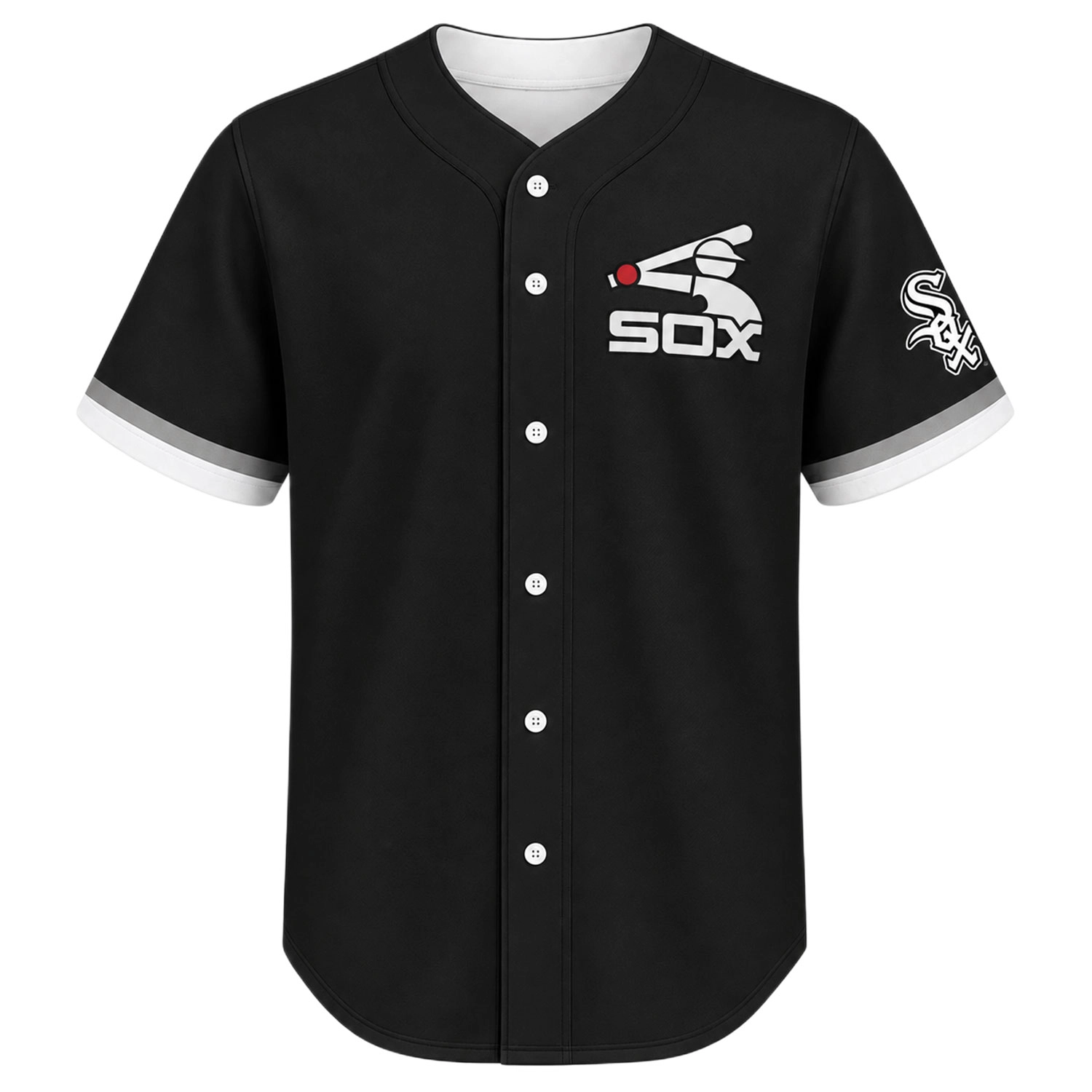 Chicago White Sox Black Jersey Vibrant Custom Style