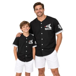 Chicago White Sox Black Jersey Vibrant Custom Style