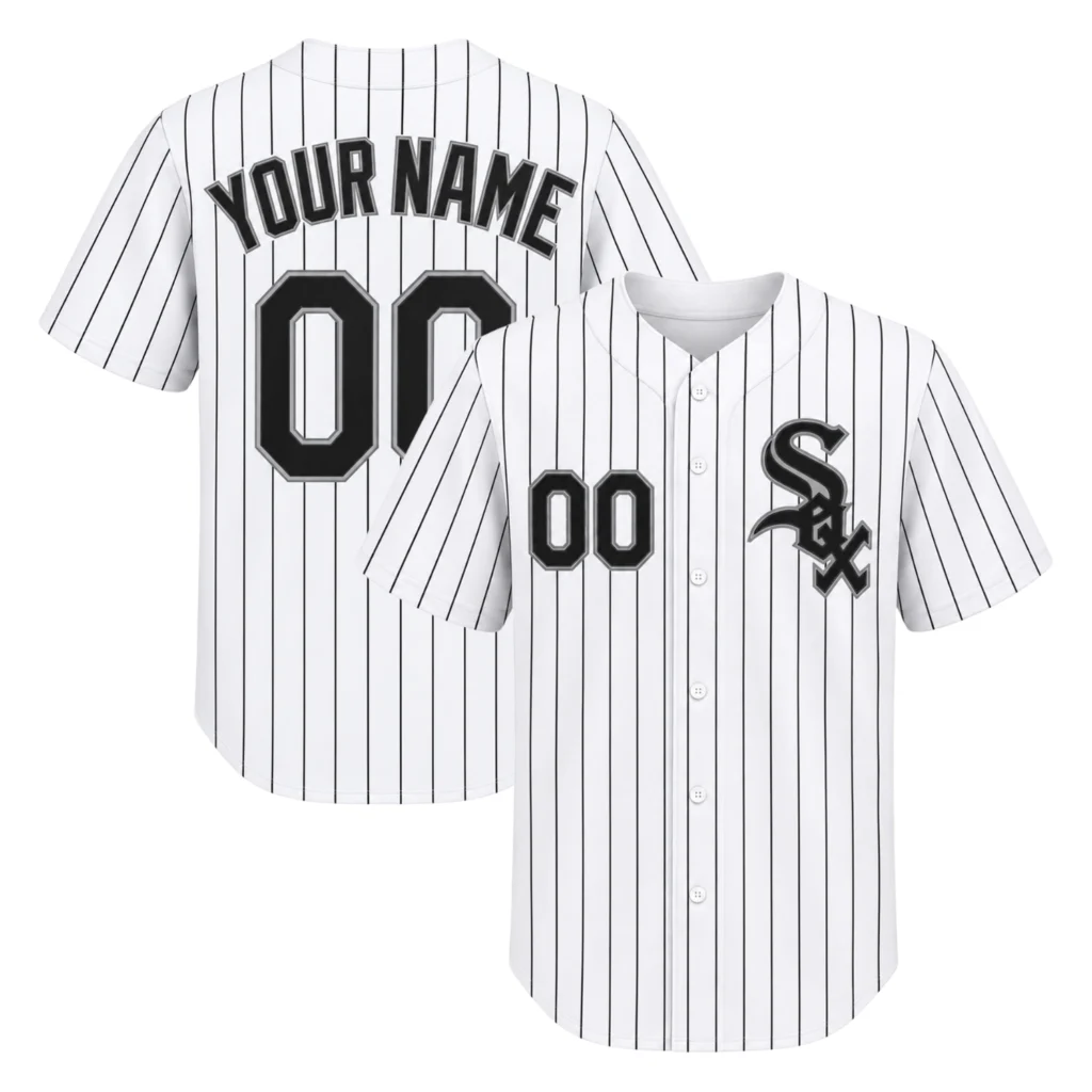 Chicago White Sox Jersey Bold White Home Custom