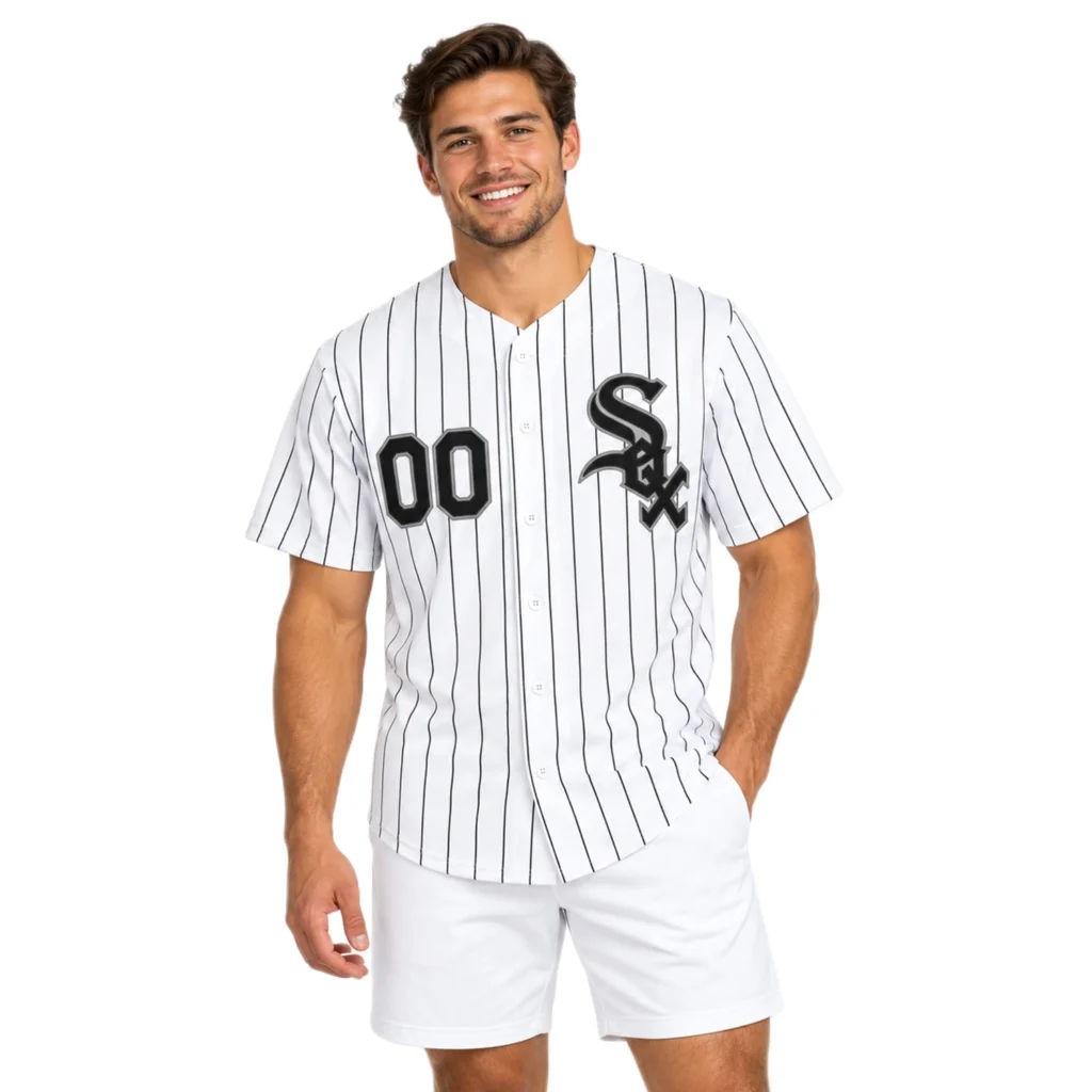 Chicago White Sox Jersey Bold White Home Custom