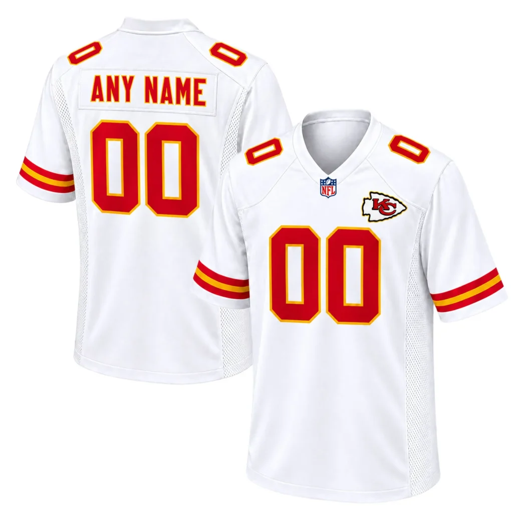 Chiefs White Personalized Jersey Game Day Stunning