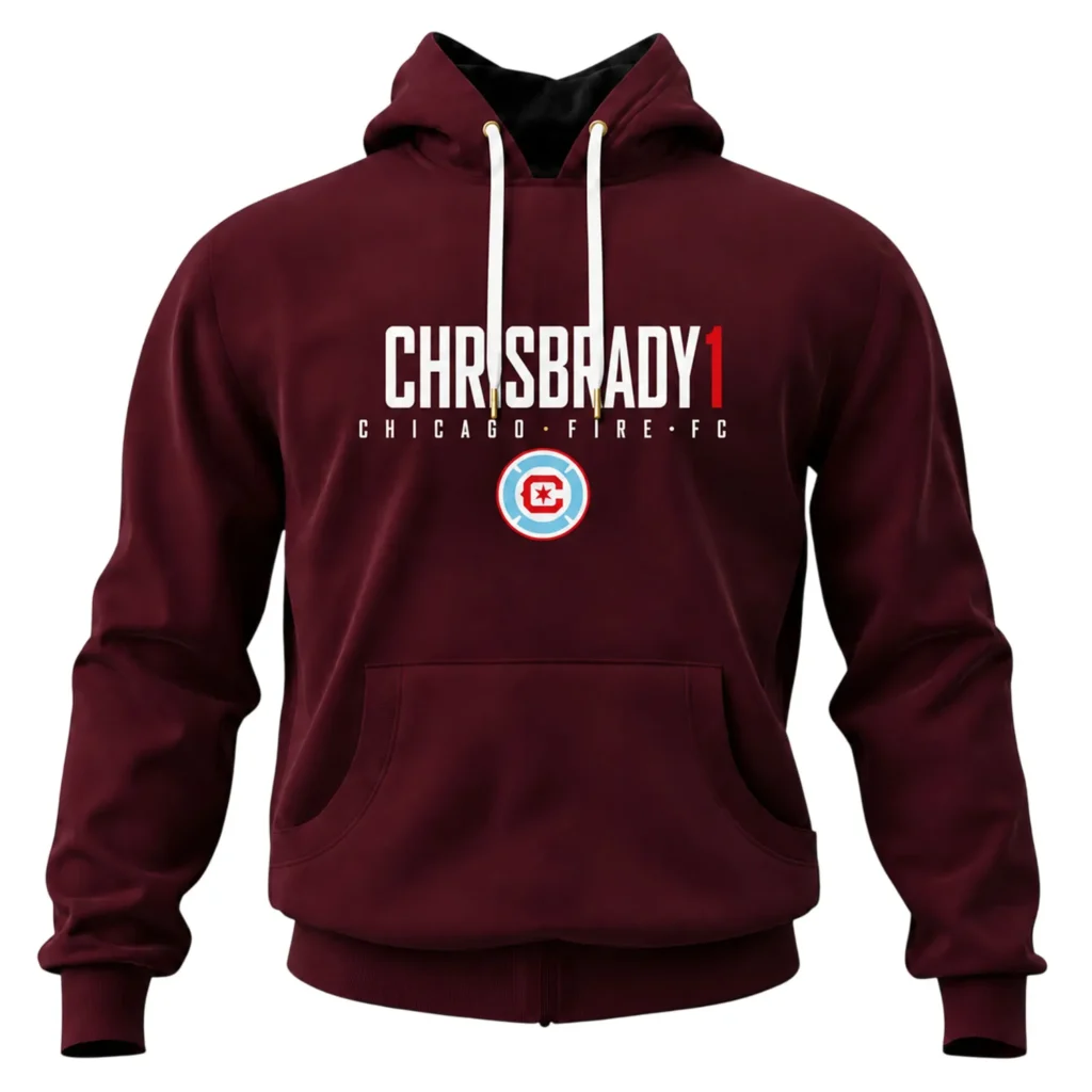 Chris Brady Chicago Fire Hoodie Elite Fan Gear Style