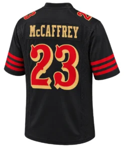 Christian McCaffrey Black Jersey Vibrant Rivalries Style