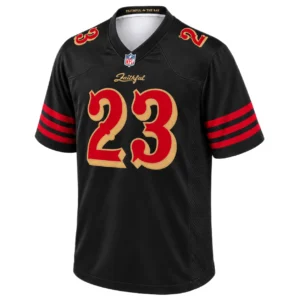 Christian McCaffrey Black Jersey Vibrant Rivalries Style