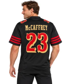 Christian McCaffrey Black Jersey Vibrant Rivalries Style