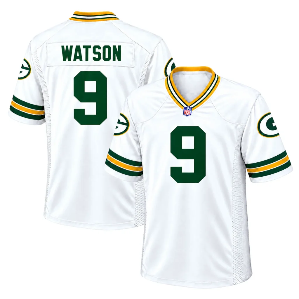 Christian Watson GB Packers White Jersey Impressive Style