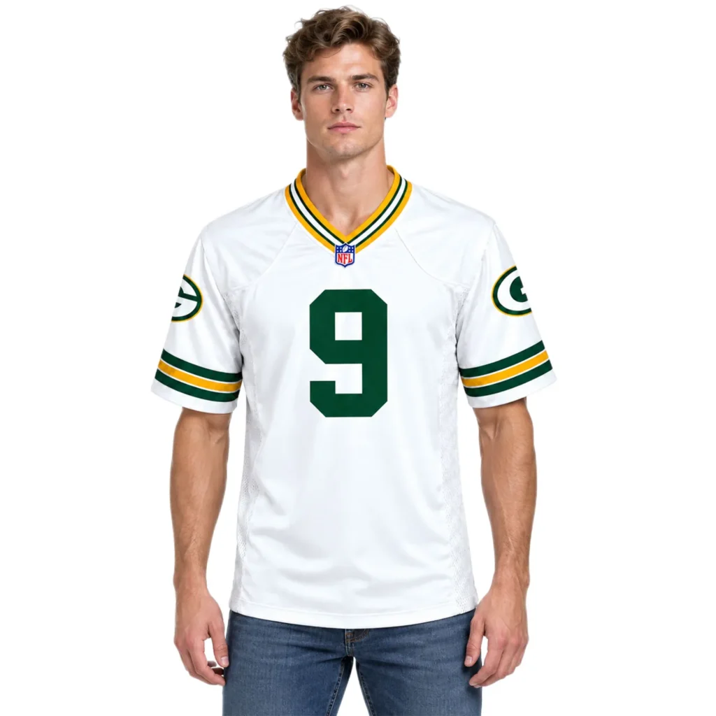 Christian Watson GB Packers White Jersey Impressive Style