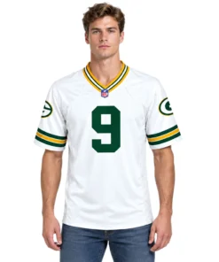 Christian Watson GB Packers White Jersey Impressive Style