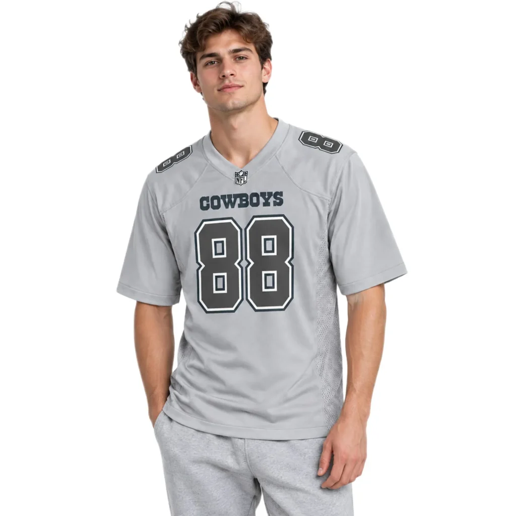 Cowboys CeeDee Lamb Grey Jersey Dynamic NFL Game day