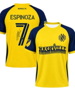 Cristian Espinoza Nashville SC Jersey 2026 Signature Trendy Style