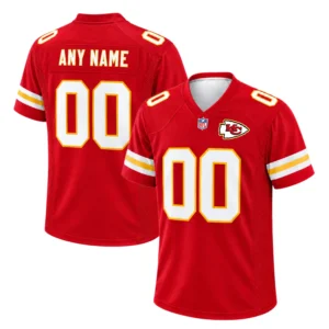 Custom Kansas City Chiefs Jersey Red Game Day Vibrant

