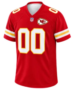 Custom Kansas City Chiefs Jersey Red Game Day Vibrant