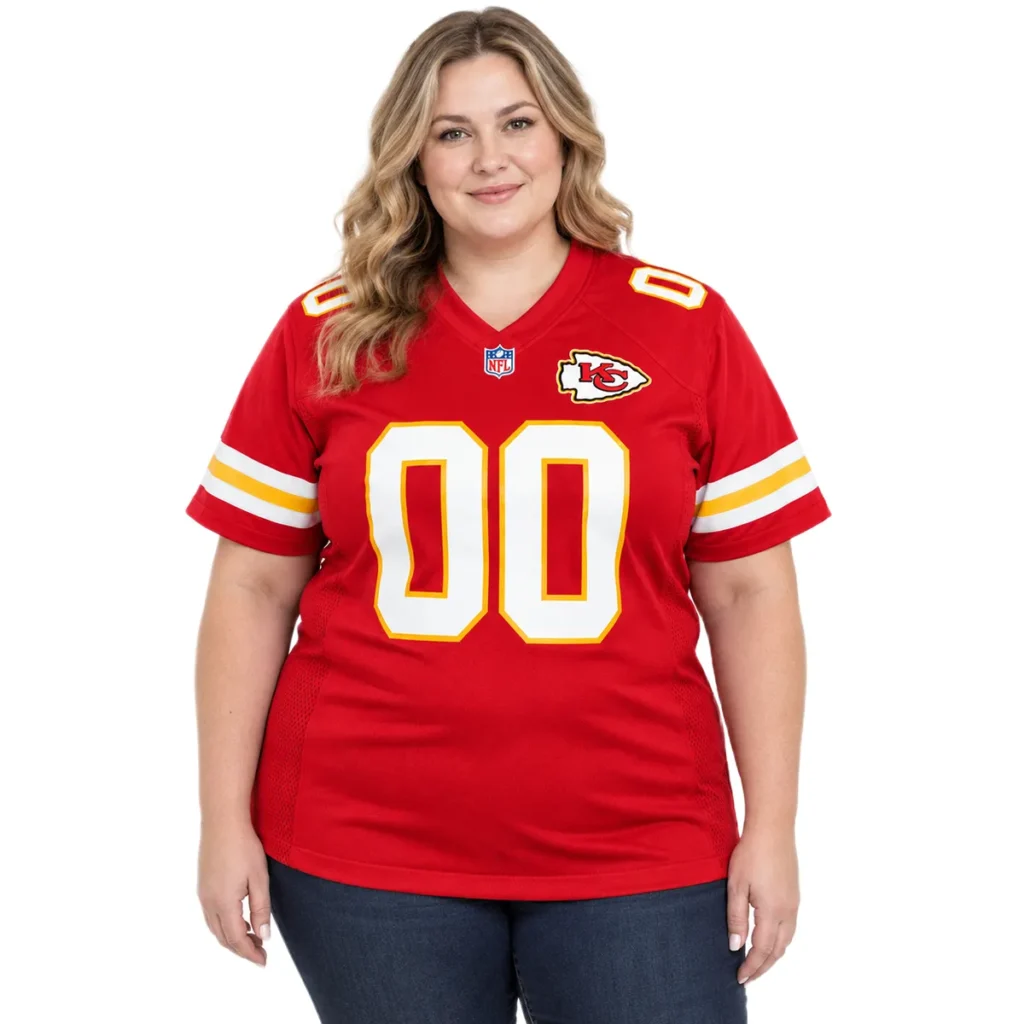 Custom Kansas City Chiefs Jersey Red Game Day Vibrant