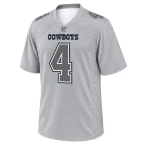 Dak Prescott Cowboys Grey Jersey Dynamic NFL Game day