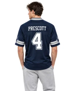 Dak Prescott Cowboys Navy Jersey Patch Vibrant NFL Game Day Style
