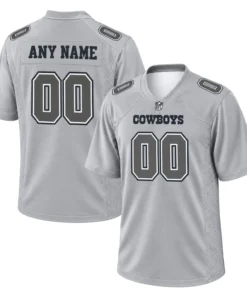 Dallas Cowboys Gray Jersey 2026 Custom Name and Number Epic NFL Apparel
