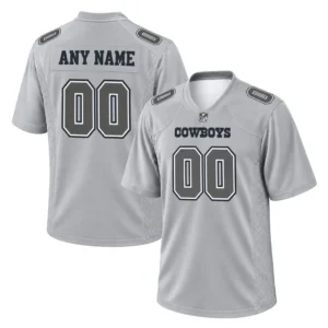 Dallas Cowboys Gray Jersey 2026 Custom Name and Number Epic NFL Apparel