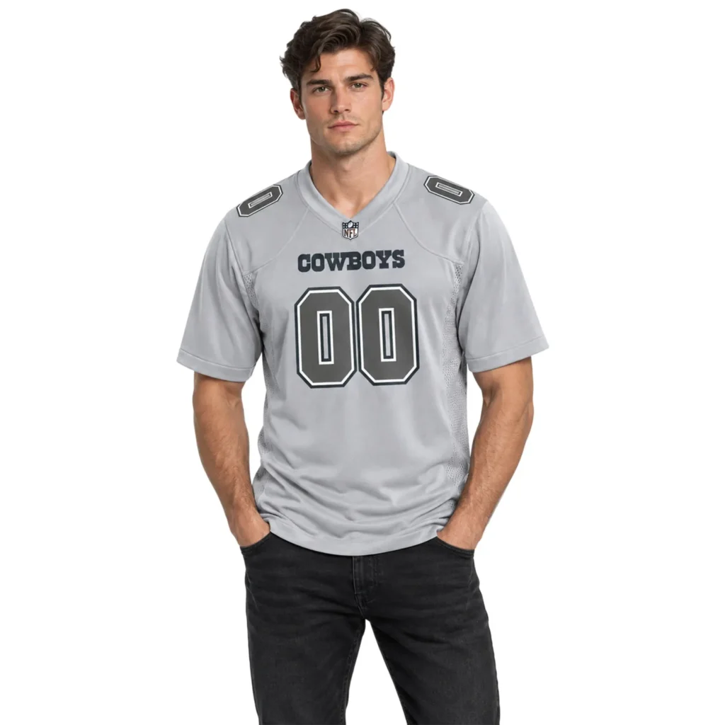 Dallas Cowboys Gray Jersey 2026 Custom Name and Number Epic NFL Apparel