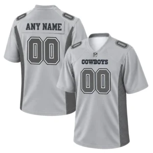 Dallas Cowboys Gray Jersey Custom Superior Game Day Style